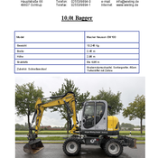Bagger Wacker Neuson EW 100 Radbagger mieten